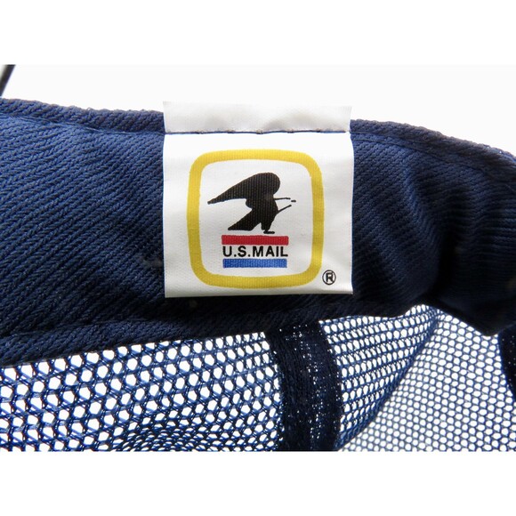 Vintage 1987 USPS EXPRESS US MAIL Soaring Eagle Mesh Snapback Trucker Hat - Picture 4 of 4